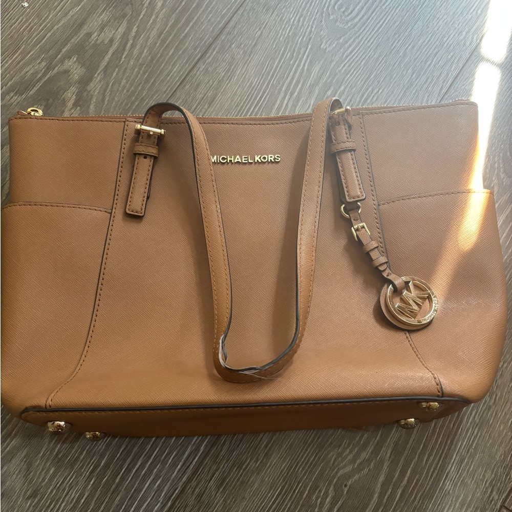 Michael Kors Brown Leather Tote